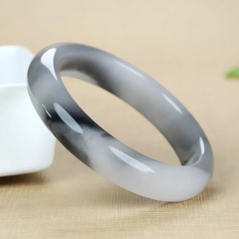 Cuizu Golden Silk Jade Bangles Unisex-3