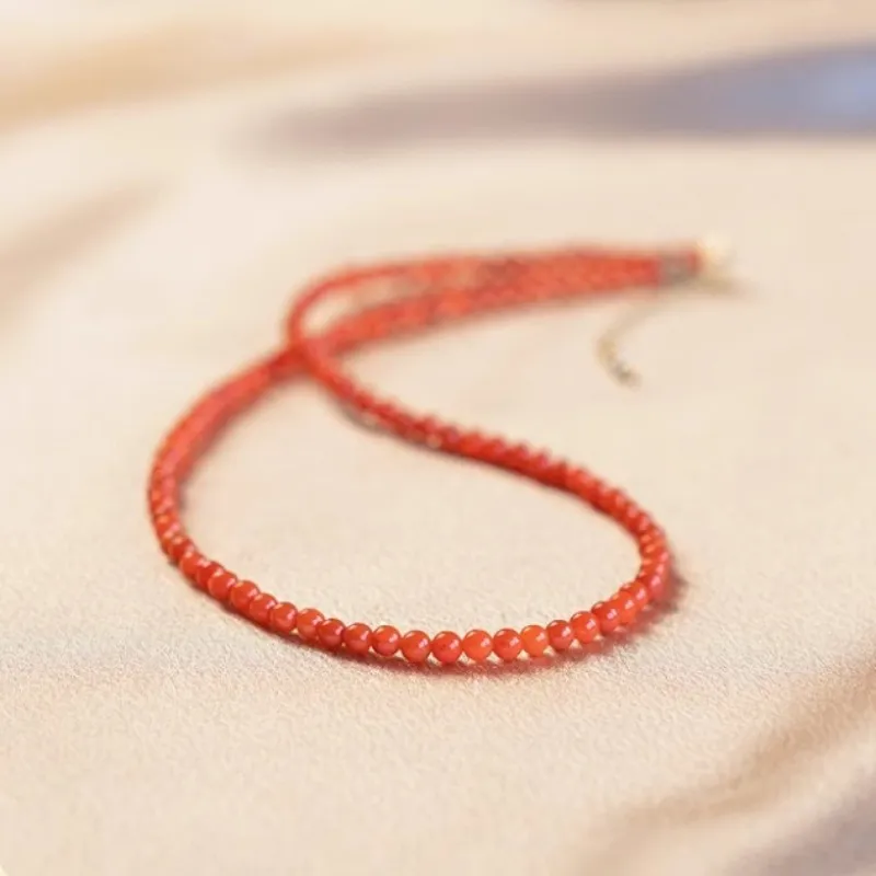 Cuizu Southern Red Agate Necklaces Women's-4