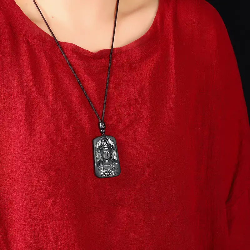 Cuizu Hetian Jade Necklaces Green Jade Unisex-4