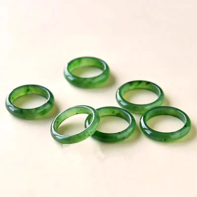 Cuizu Hetian Jade Rings Unisex Jasper-4