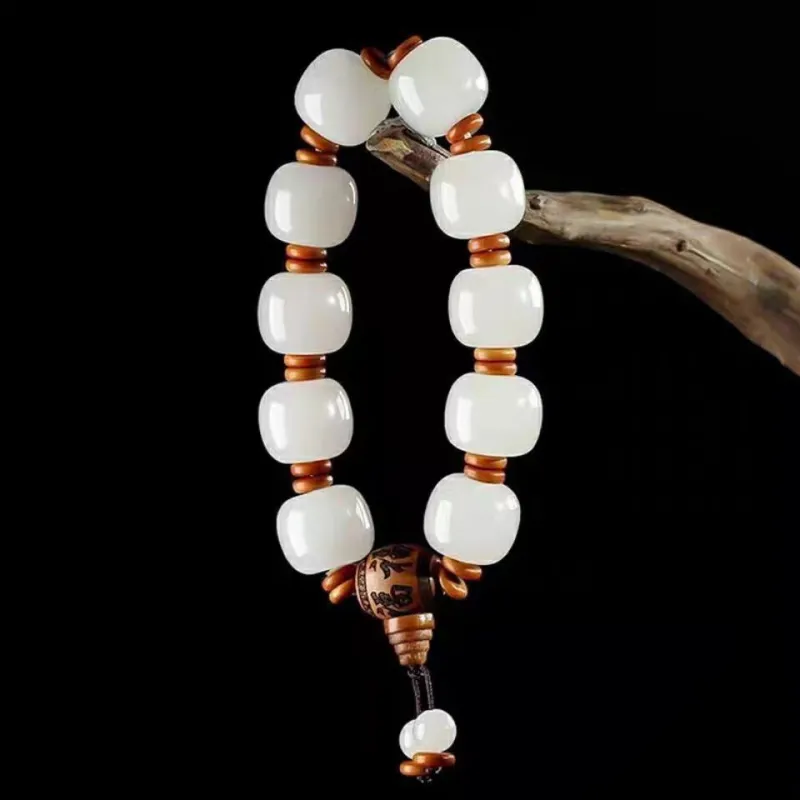 Cuizu Golden Silk Jade Bracelets Men's-3