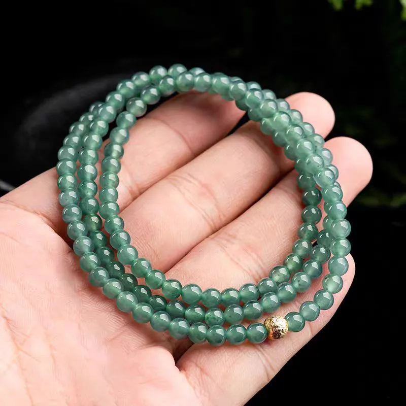 Cuizu Ice Glutinous Jadeite Necklaces Women's-4