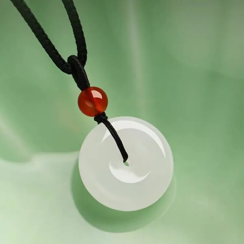 Cuizu Golden Silk Jade Jade Necklaces Unisex-3