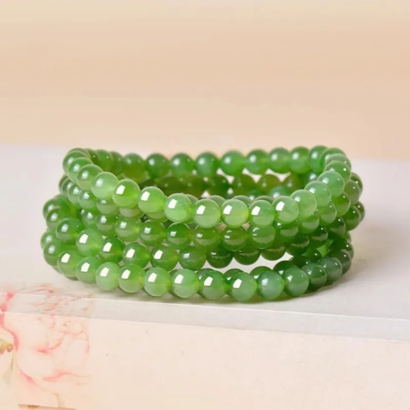 Cuizu Hetian Jade Bracelets Jasper Unisex-5