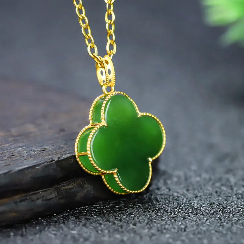 Cuizu Hetian Jade Pendants Women's-5