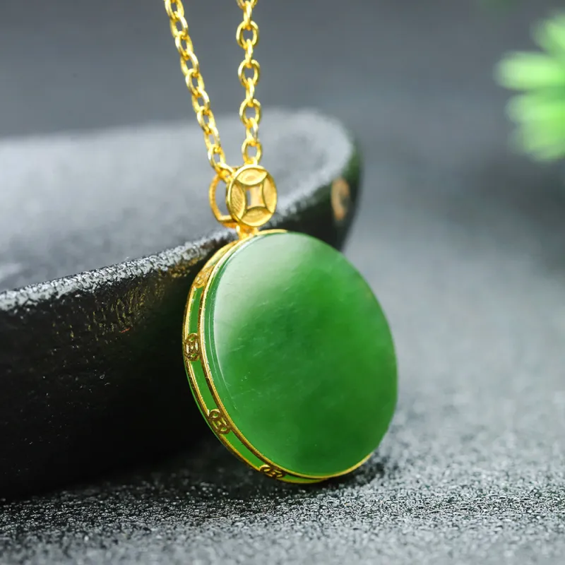 Cuizu Hetian Jade Pendants Jasper Women's-1