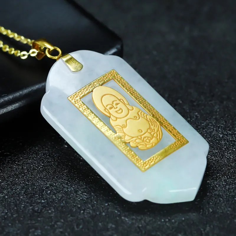 Cuizu Glutinous Jade Necklaces Unisex-2
