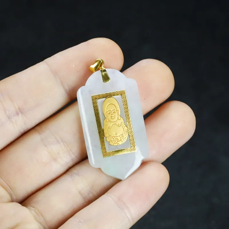 Cuizu Glutinous Jade Necklaces Unisex-5