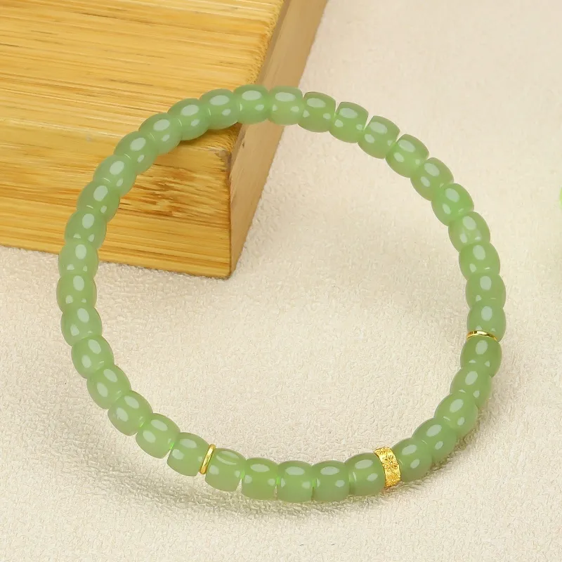 Cuizu Hetian Jade Bracelets Green Jade Unisex-3