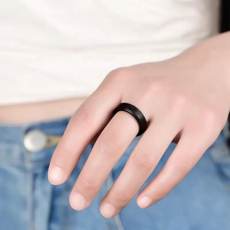 Cuizu Hetian Jade Rings Green Jade Unisex-7