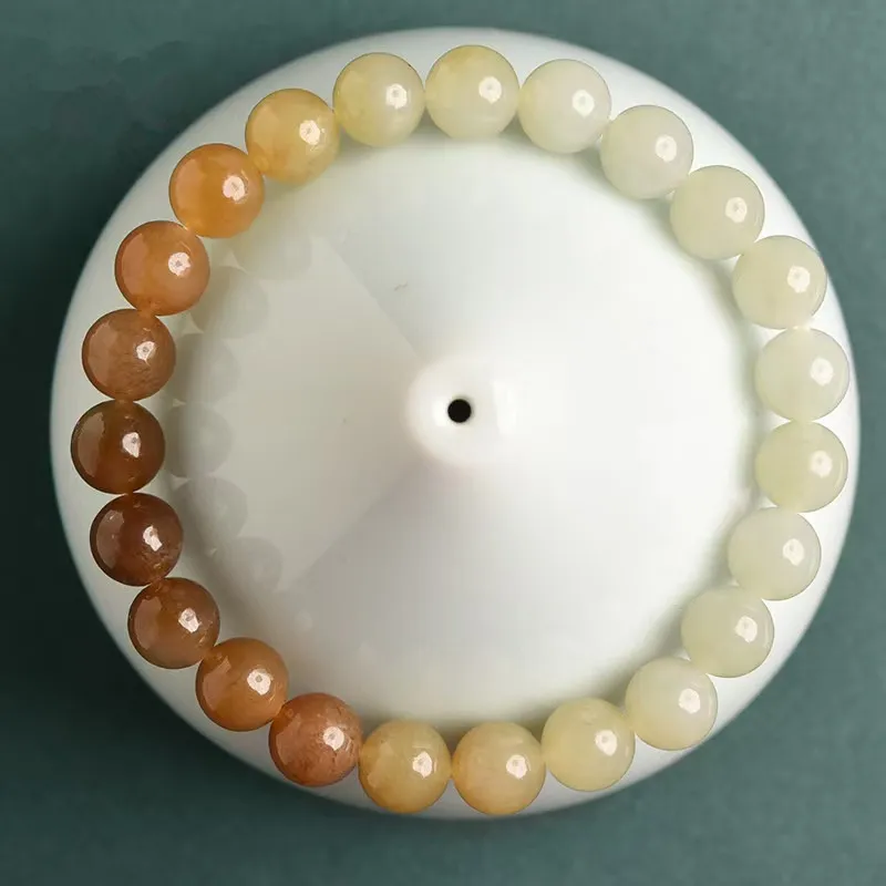 Cuizu Bracelets White Jade/Pale Greenish White Jade Unisex-4
