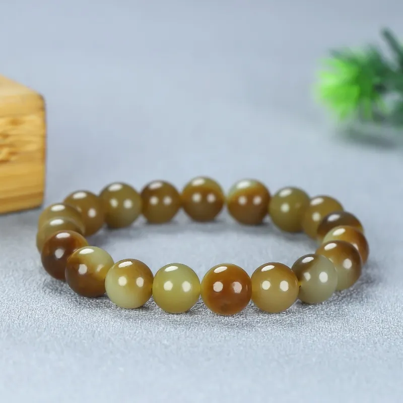Cuizu Hetian Jade Bracelets Unisex Sugar Jade-5