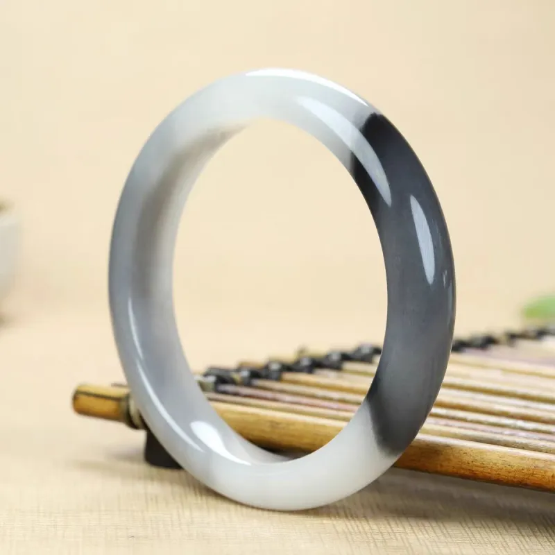 Cuizu Golden Silk Jade Bangles Unisex-1
