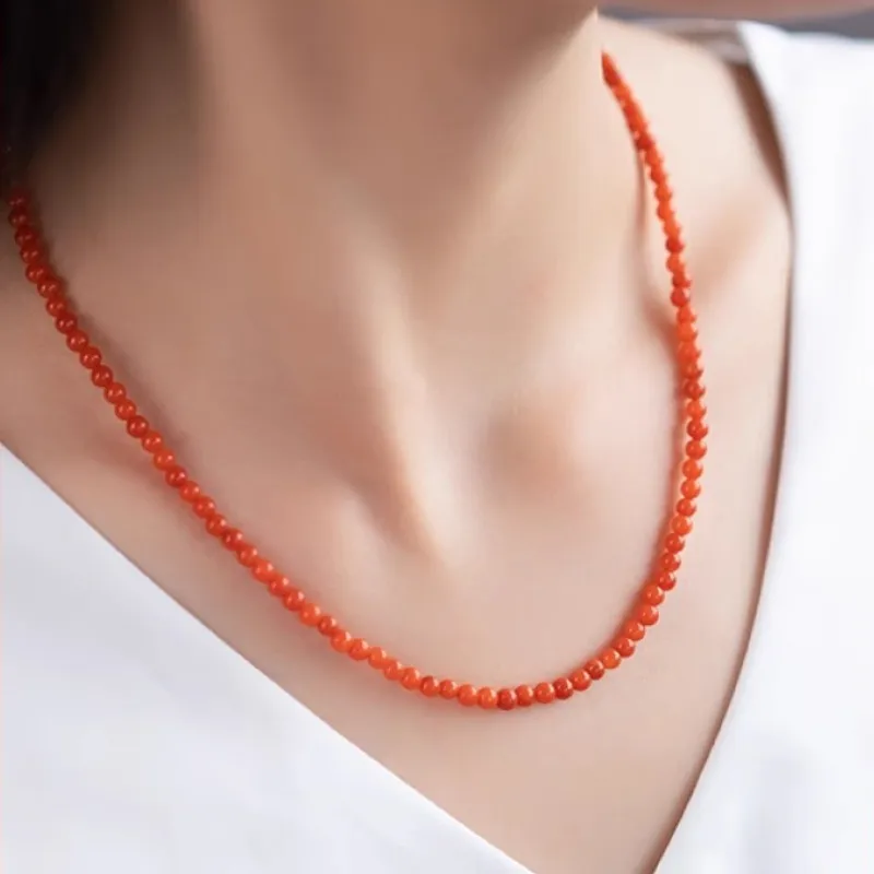 Cuizu Southern Red Agate Necklaces Women's-2