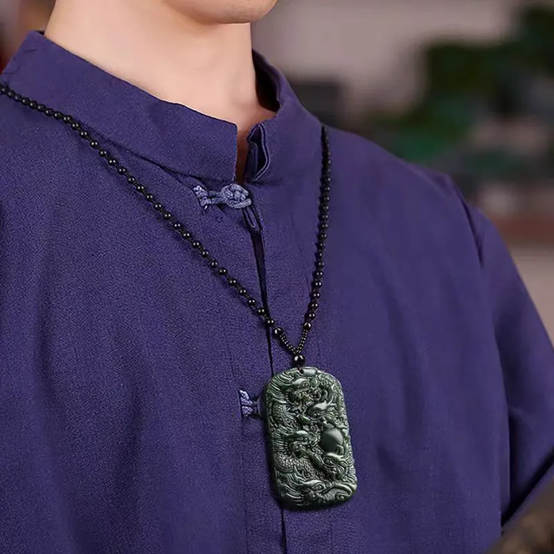 Cuizu Pendants Green Jade Men's-6