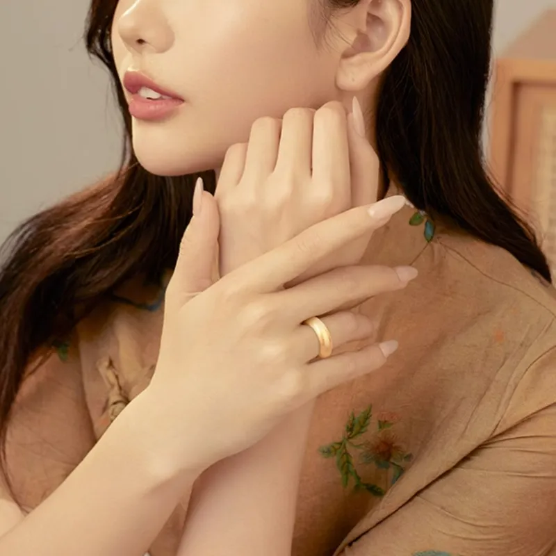 Cuizu Hetian Jade Rings Sugar Jade Unisex-3