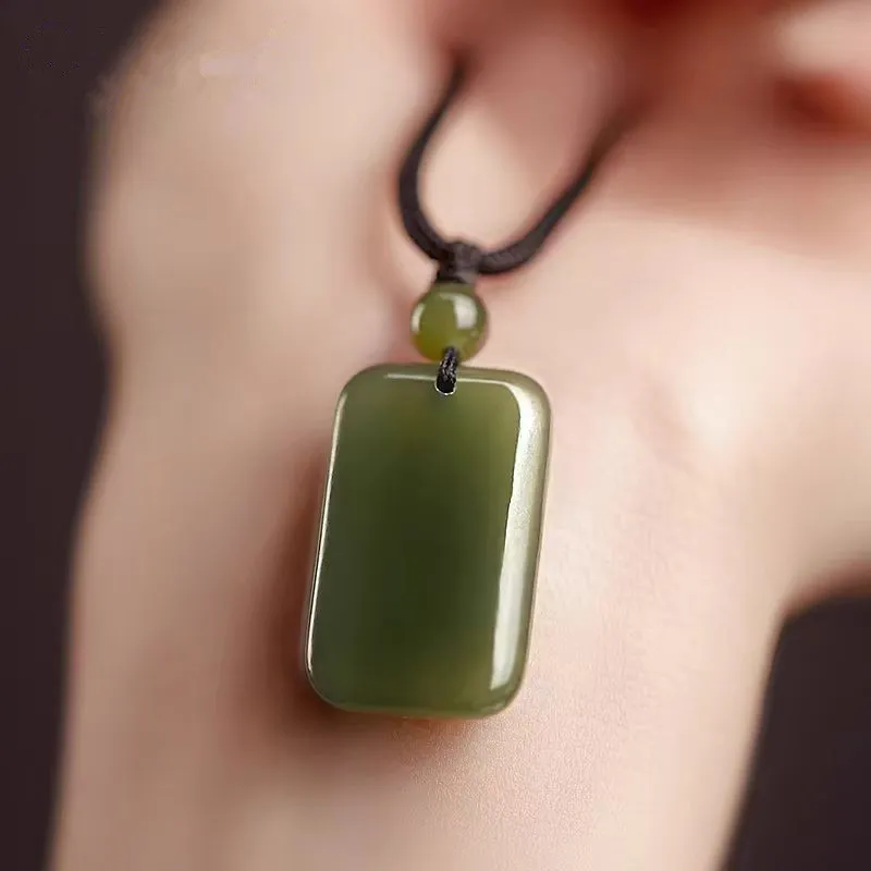 Cuizu Pendants Green Jade Unisex-2