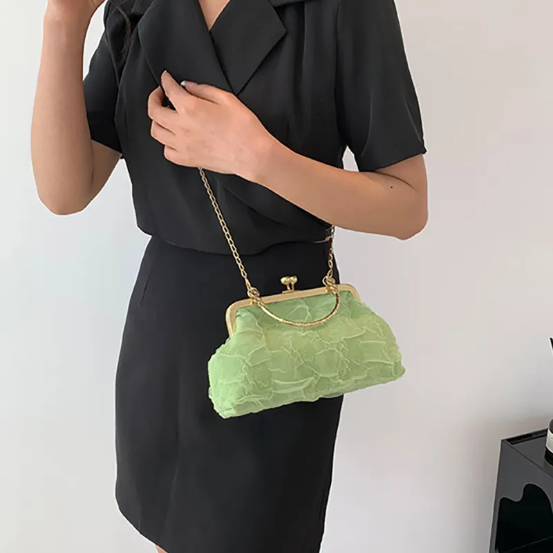 ALOENEY PU Shoulder Bag, Crossbody Bag, Handbag Small Size Women's Green/White/Pink/Black-1