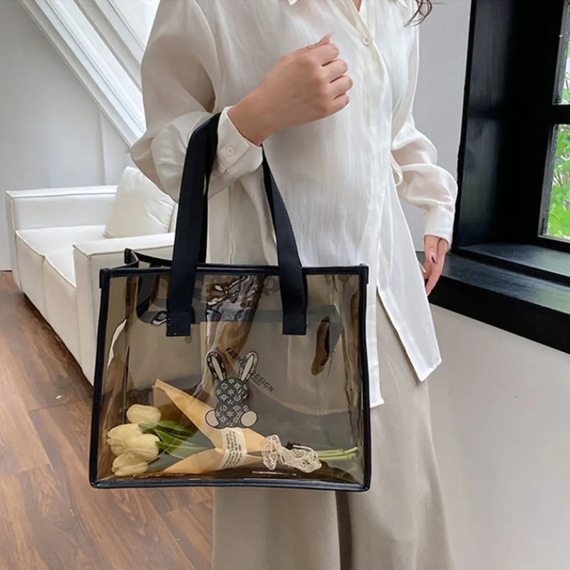 ALOENEY PVC Toiletry Bag Shoulder Bag Unisex Linen-4