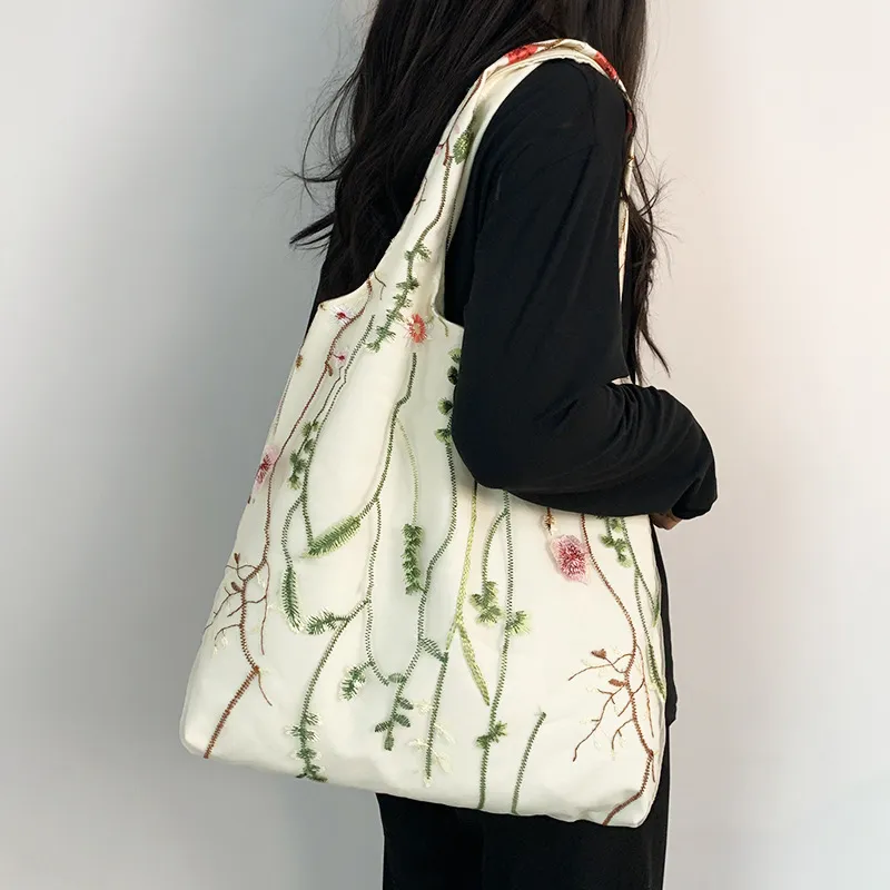 ALOENEY Canvas Handbag, Shoulder Bag Women's-5