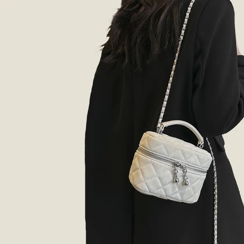 ALOENEY PU One Shoulder Handbags Mini Women's White, Brown-1