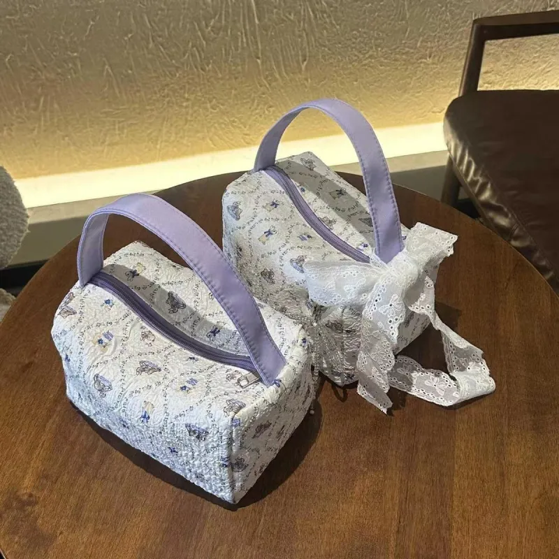 ALOENEY Polyester Makeup Bag Women's Purple Rabbit-4