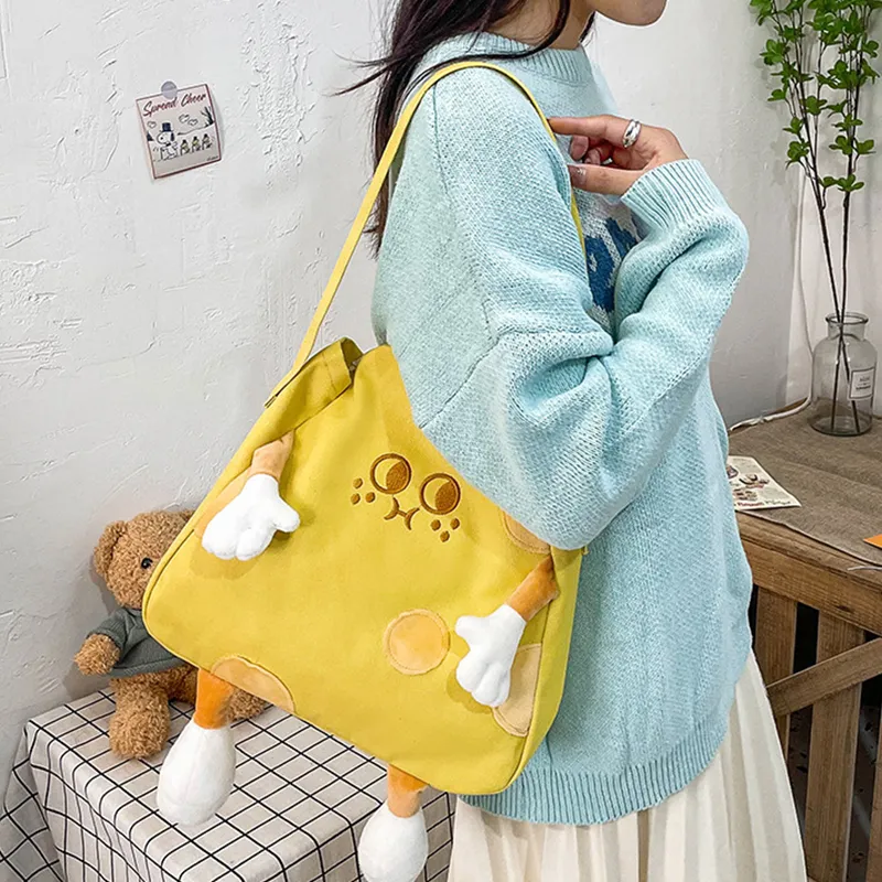 ALOENEY Shoulder Bags Bright Yellow-4
