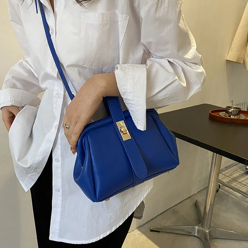 ALOENEY PU Pillow Bag, Shoulder Bag, Crossbody Bag, Handbag Regular Women's Green/Blue/Coffee/Ecru-4