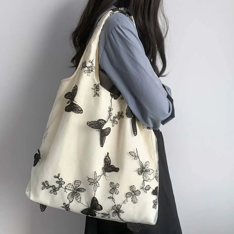 ALOENEY Canvas Handbag, Shoulder Bag Women's-1