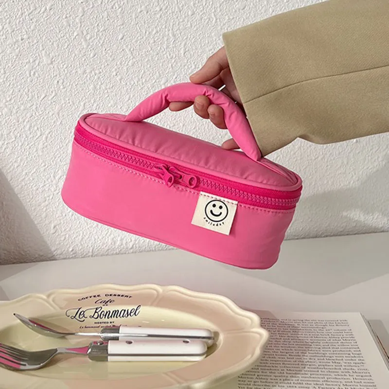 ALOENEY Polyester Portable Travel Storage Bag Women's Rose Red/Lake Blue/Taro Purple/Yellow Green-4