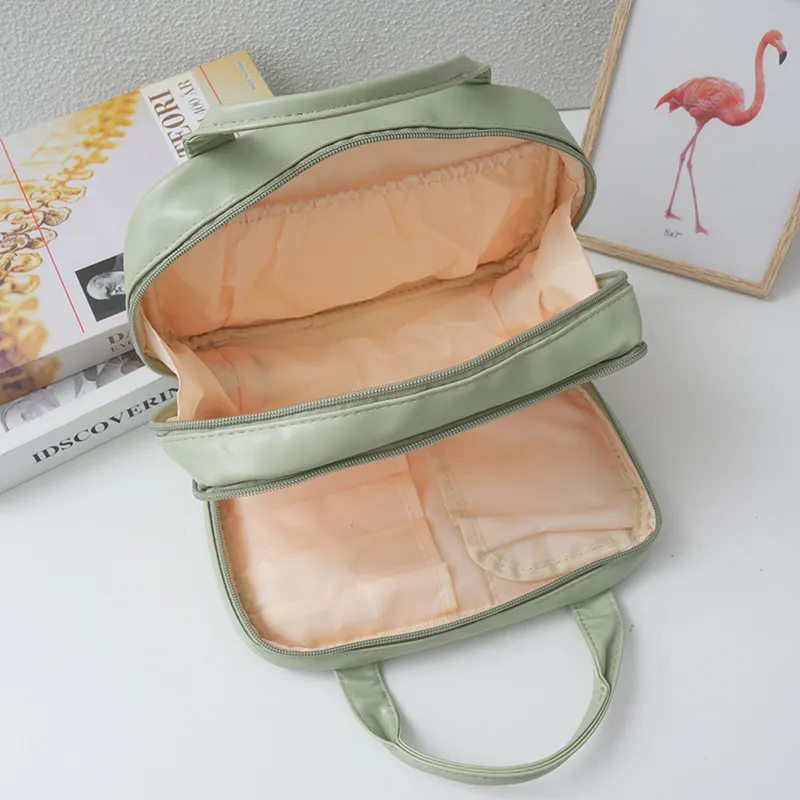 ALOENEY PU Makeup Bag Regular Unisex Multicolor-8