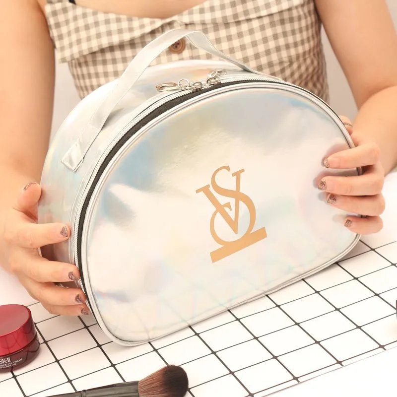 ALOENEY PU Makeup Bag Large Size Unisex Multicolor-1