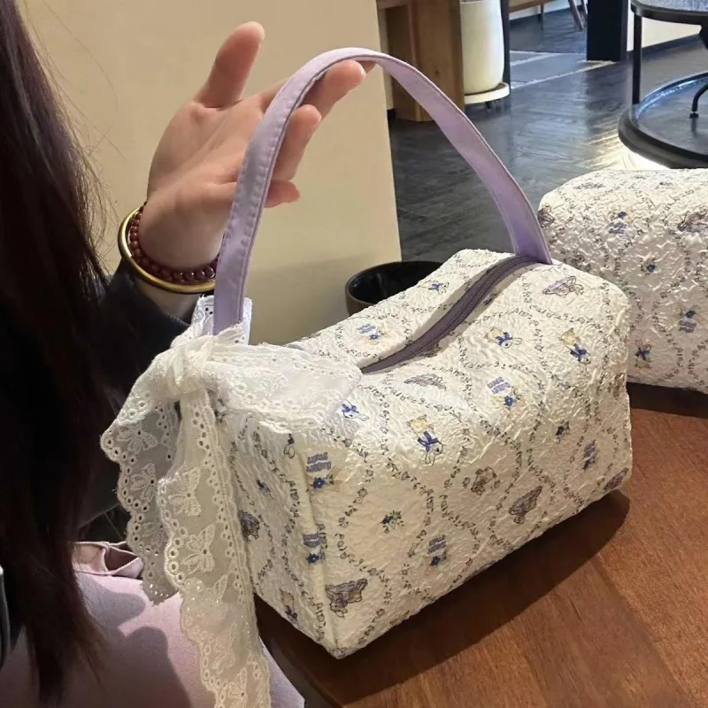 ALOENEY Polyester Makeup Bag Women's Purple Rabbit-3