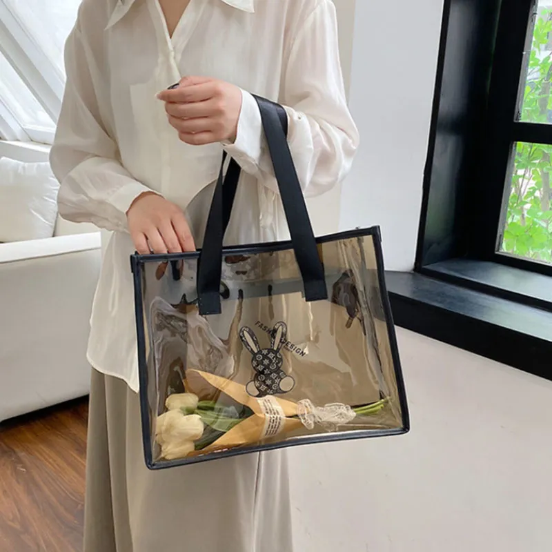 ALOENEY PVC Toiletry Bag Shoulder Bag Unisex Linen-3