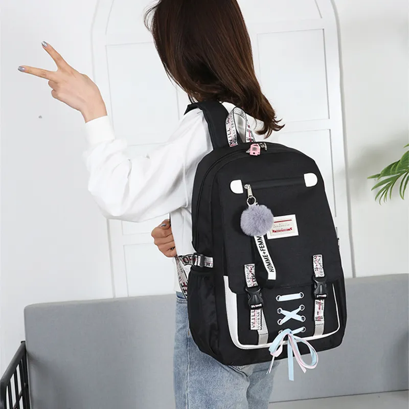 ALOENEY Polyester Cotton Blend Backpack Regular Unisex Multicolor-1