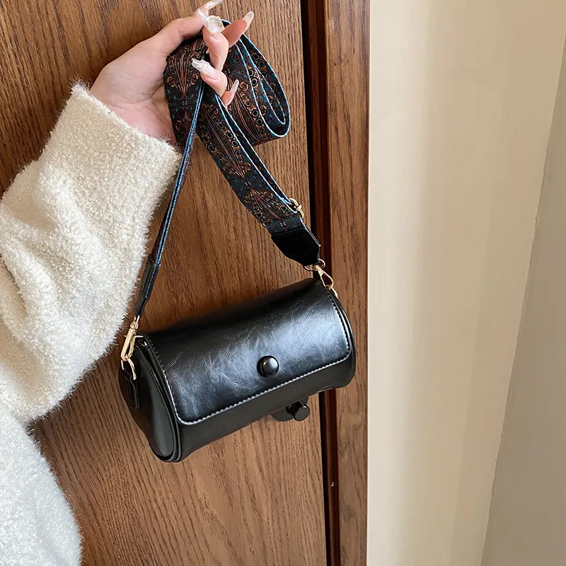 ALOENEY Pu Shoulder Bag, Crossbody Bag Women's Brown/Black/Coffee-4