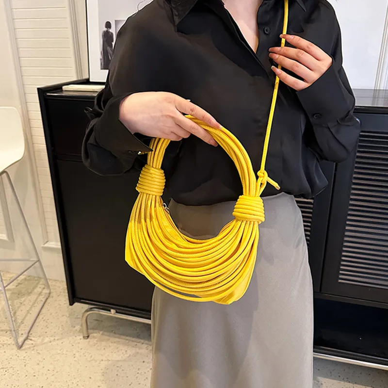 ALOENEY PU Handbag, Crossbody Bag Regular Women's Yellow-3