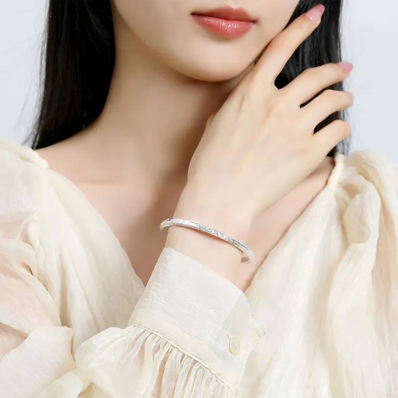 Asia Star S999 Fine Silver Bangles Women's-3