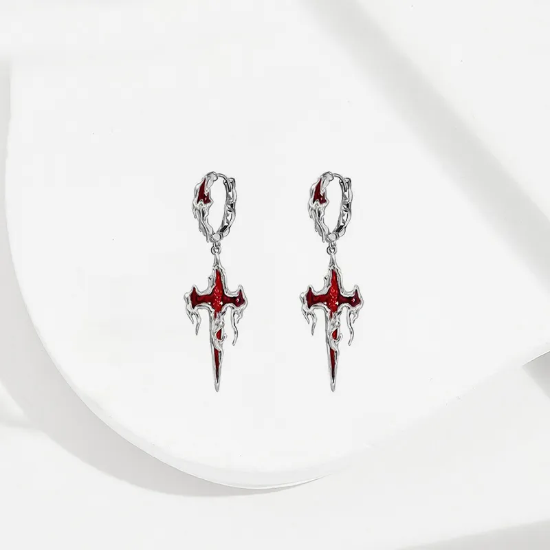 Asia Star Alloy Earrings Unisex-2