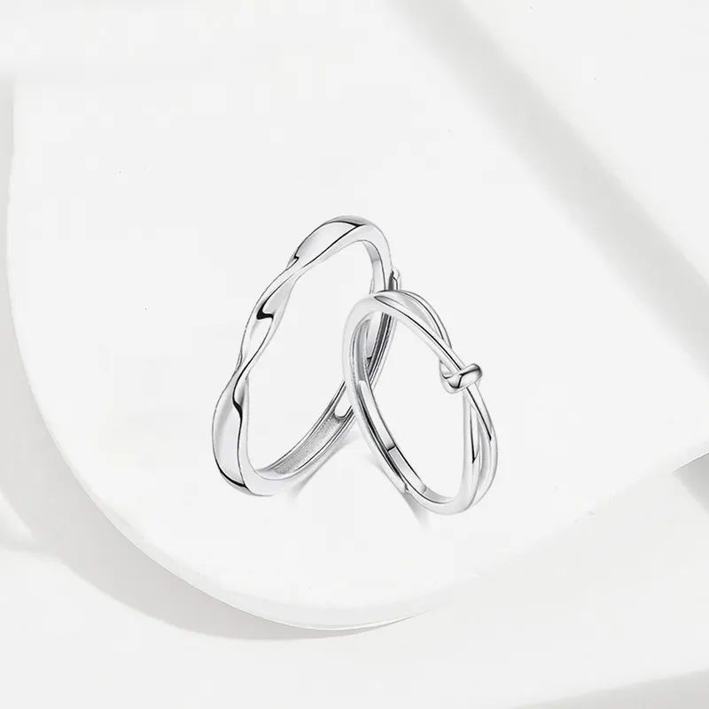 Asia Star Sterling Silver Rings Unisex-2