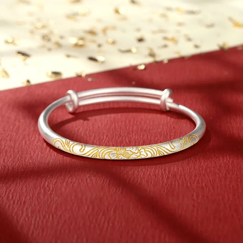 Asia Star 999 Fine Silver Bangles Women's-1