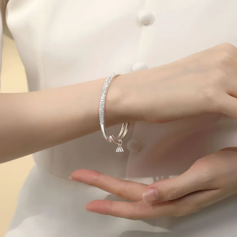 Asia Star Sterling Silver Bangles Women's-3