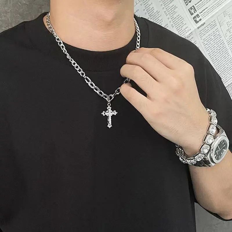 Mr. Shang Titanium Steel Material Accessory Necklaces Men's-4