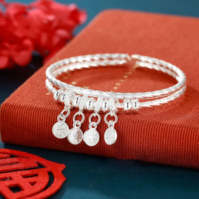 Asia Star 999 Fine Silver Bangles Women's-1