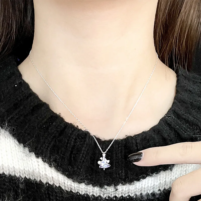 Asia Star S925 Silver Necklaces Women's-2