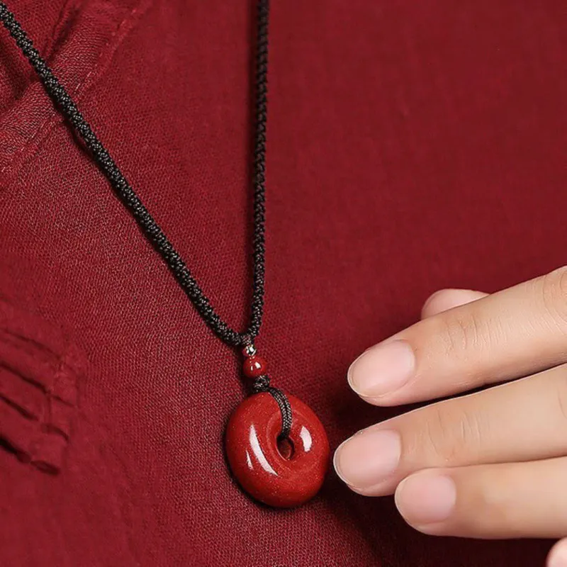 Asia Star Cinnabar Necklaces Unisex-2
