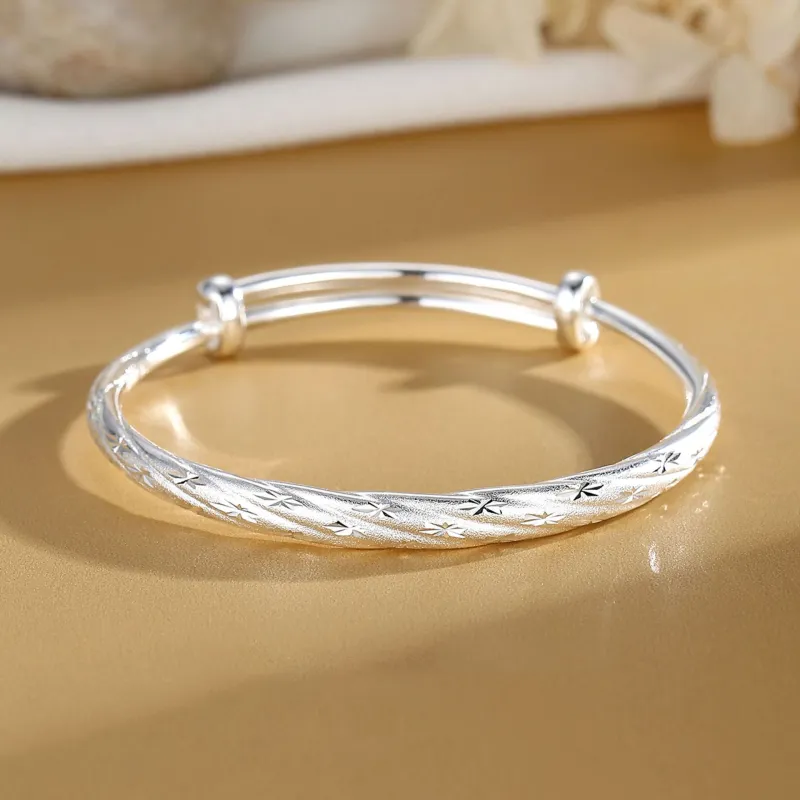 Asia Star Sterling Silver Bangles Women's-1