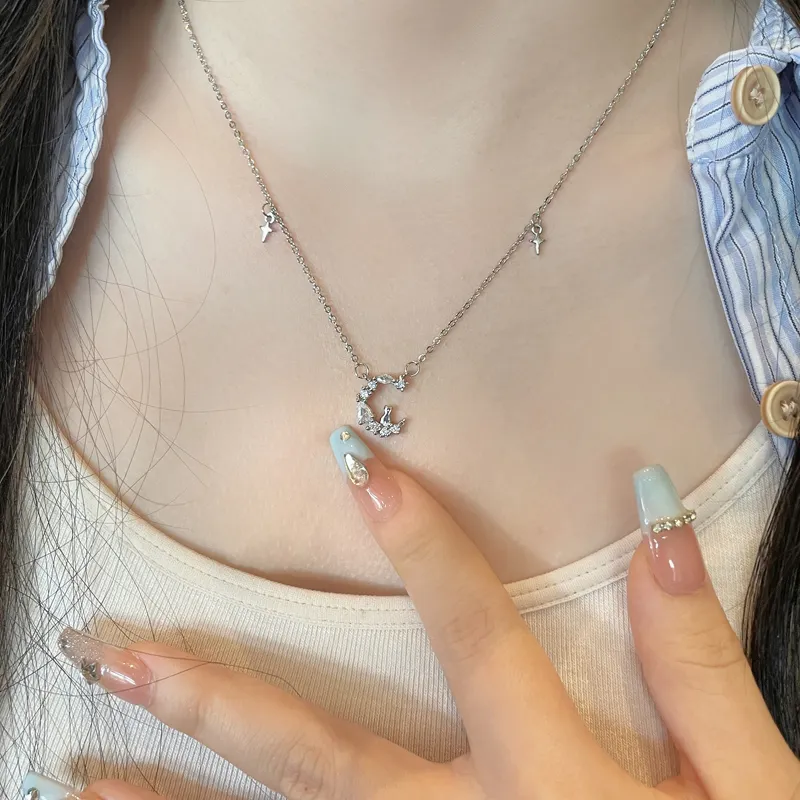 Asia Star Sterling Silver Necklaces Women's-2