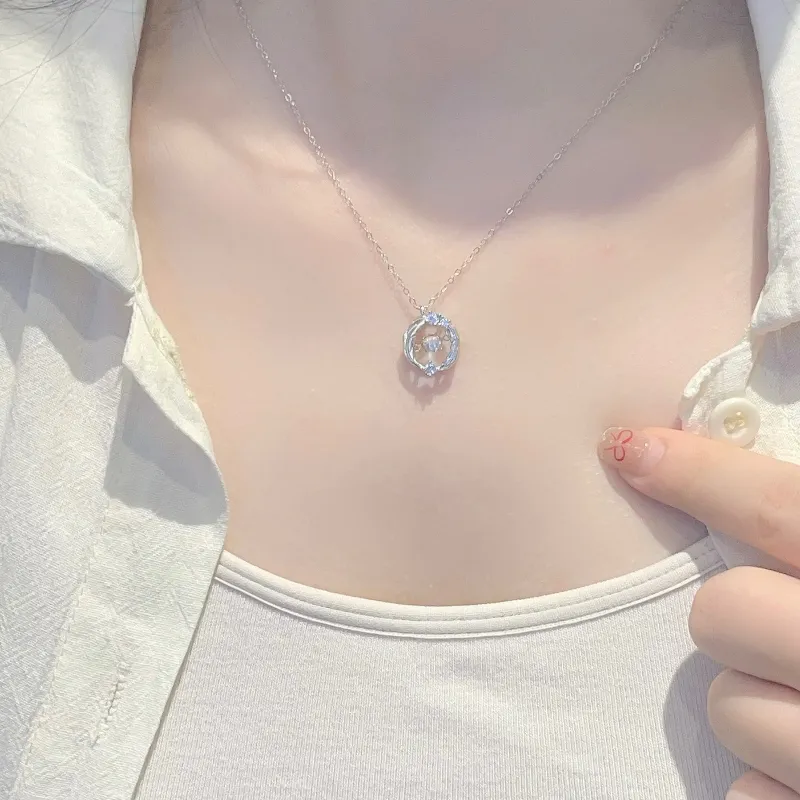 Asia Star S925 Silver Necklaces Women's-2