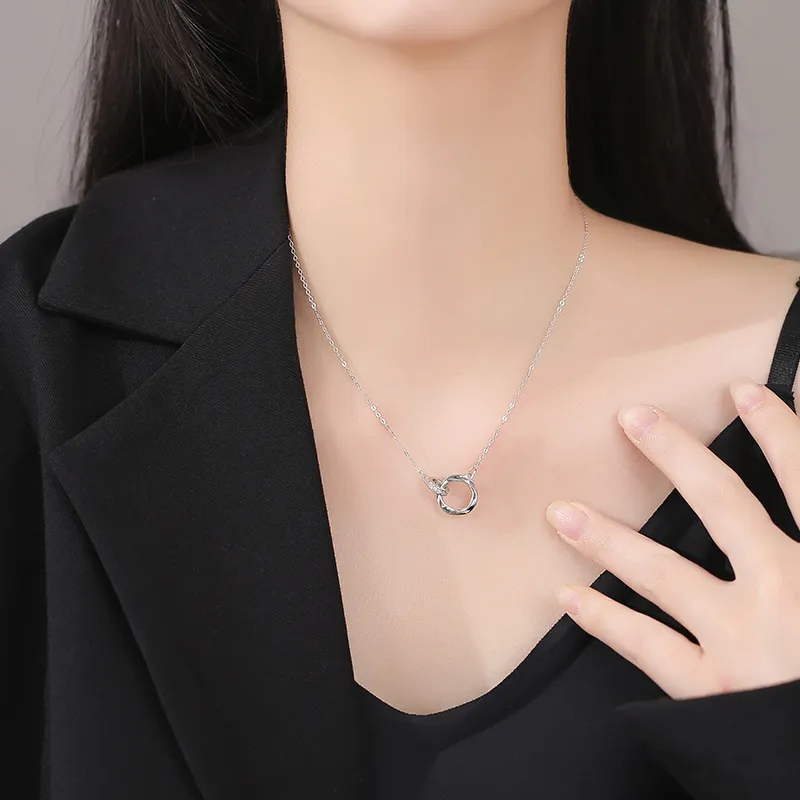 Asia Star Sterling Silver Necklaces Women's-6